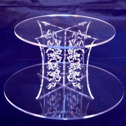 Butterflies Acrylic Pillars Wedding & Party Cake Separators / Stands 