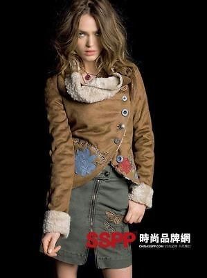 2012 Desigual Women Short paragraph embroidery patc Jacket /Coats 