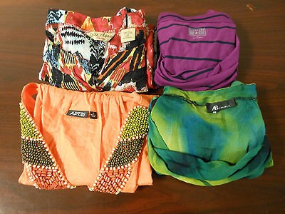   Lot of 4 Blouse tops size M (Apt. 9, Converse, Ab Studio, Quizz