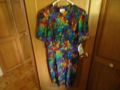 Vintage Via Sant Andrea Womens Dress Size 18 NEW WITH TAGS