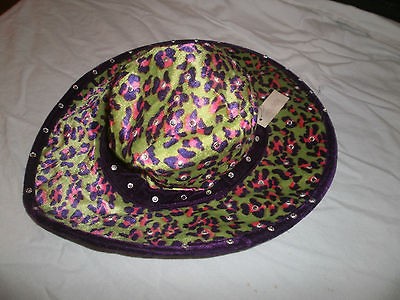 neon 80s hat