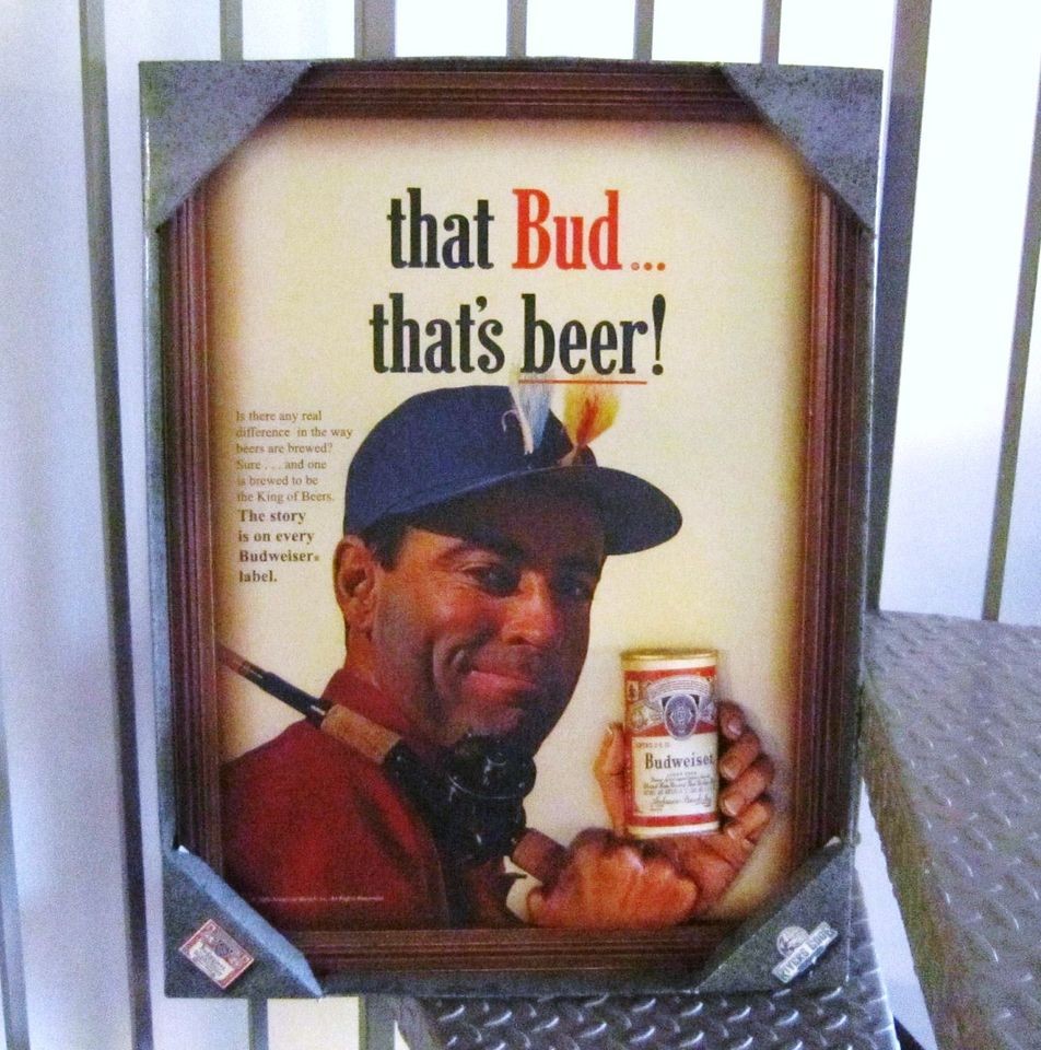   Fishing 3D Beer Painted Picture 2006 Wood Frame 18x25 Sign Bar NIB