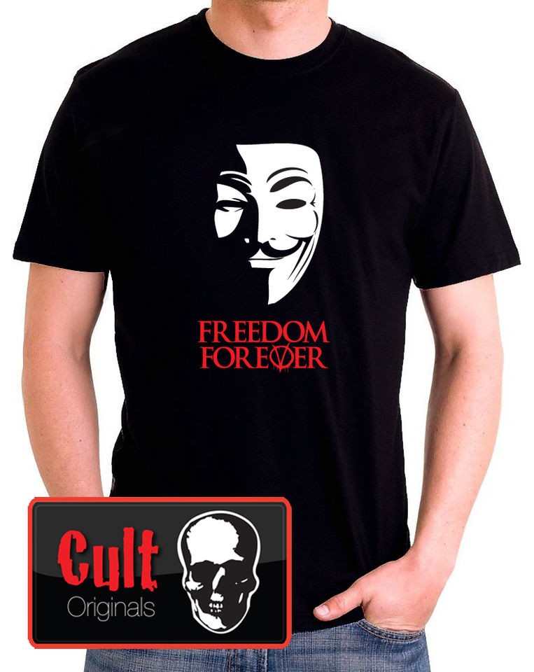 for VENDETTA   Anonymous Guy Fawkes Sci Fi Movie (Non Official) T 