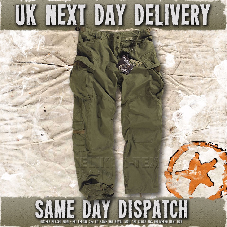 HELIKON SPECIAL FORCES (SFU) TACTICAL TROUSERS, ARMY COMBAT CARGO 