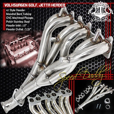   RACING MANIFOLD HEADER/EXHAUST 92 04 VW JETTA/GOLF/GTI MK4 2.8L VR6