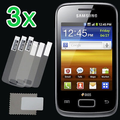 New 3x MATTE Anti Glare Screen Protector Film for Samsung Galaxy Y 