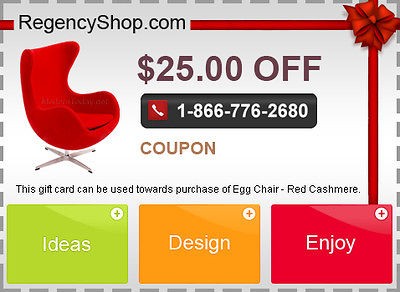   Red Cashmere Coupon eero barcelona eames arne saarinen egg womb lounge