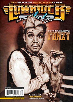 LOWRIDER ARTE MAGAZINE MAY 2012 FONZY CHICANO TATTOO ART FLASH