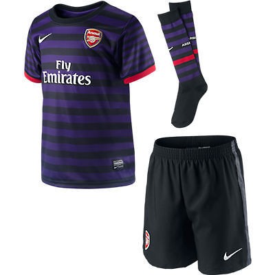 NIKE ARSENAL 2012/13 AWAY MINI KIT Kids Age 6 to 8 NEW