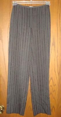 Armani Collezioni $575 Charcoal Black Metallic Pants 4