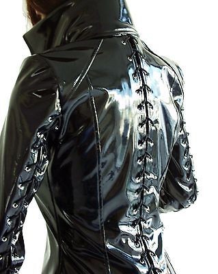 Coat domina leather Leatherexotica Stylish