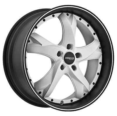 20 MENZARI Z11 VIAGGIO 5X4.75 CAMARO EQUINOX ODYSSEY S10 WHITE WHEELS 