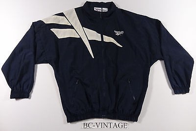 VINTAGE 1980S REEBOK HUGE LOGO WINDBREAKER JACKET SHAQ PUMP HIP HOP 