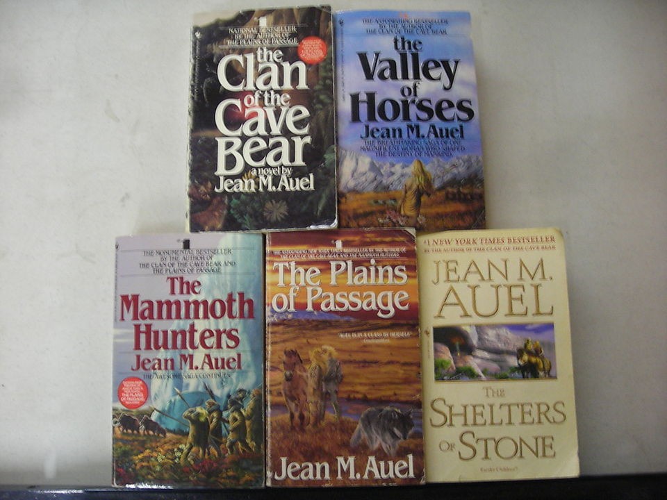 JEAN AUEL EARTHS CHILDREN 1 5 CLAN PLAINS SHELTER HORSES HUNTERS pb 