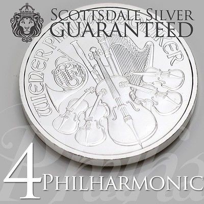 oz Silver Austrian Philharmonic Coin 2012   One Troy oz .999 