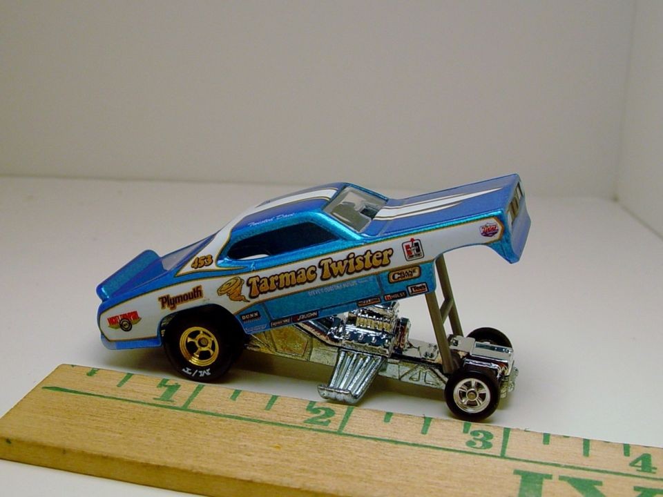  TWISTER 70 PLYMOUTH DUSTER FUNNY CAR NHRA DRAGSTER W/RUBBER TIRES