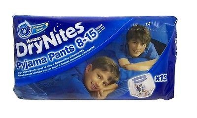 52 Case Ct Huggies DryNites Pyjama Pants Underwear Boys Age 8 15 59 