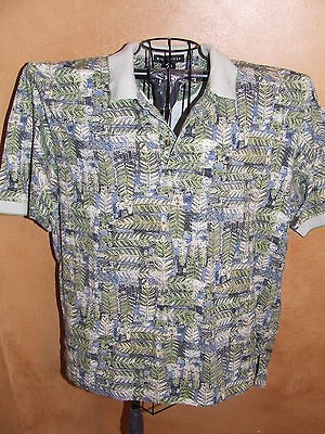 Nike Golf mens large short sleeved floral patterned polo shirt