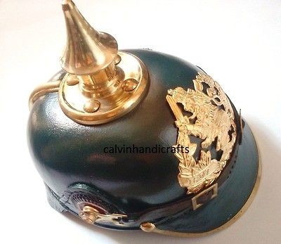 German Pickelhaube leather helmet  BADEN LINE INFENTRY RESERVE OFFICER 