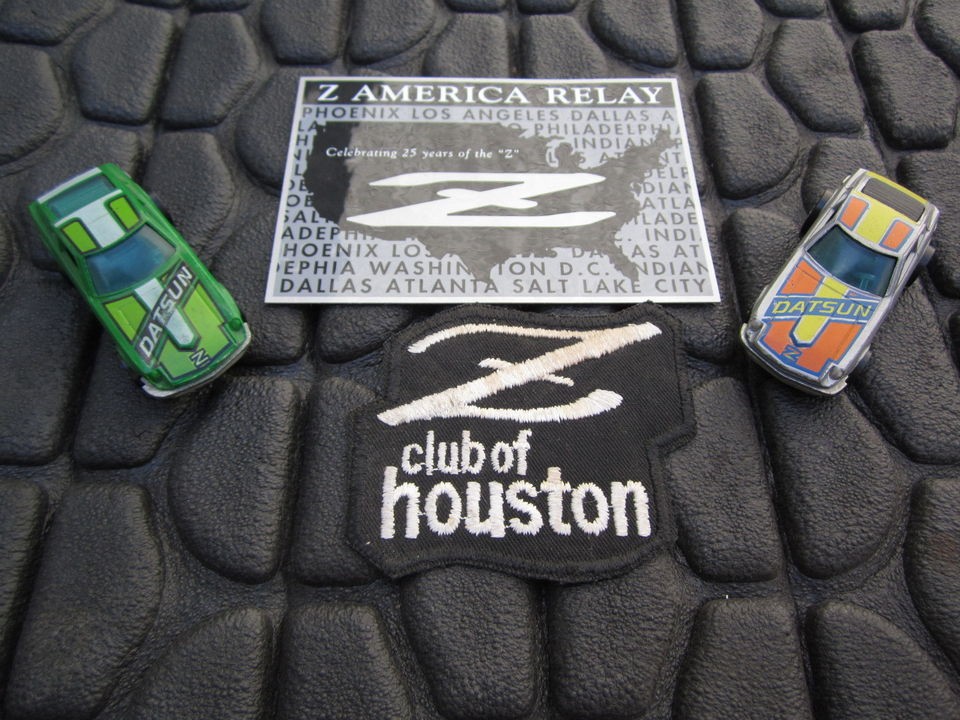 Datsun Matchbox 240z 240 ZIP Cars (2X) Z Club Patch & Z Rally 