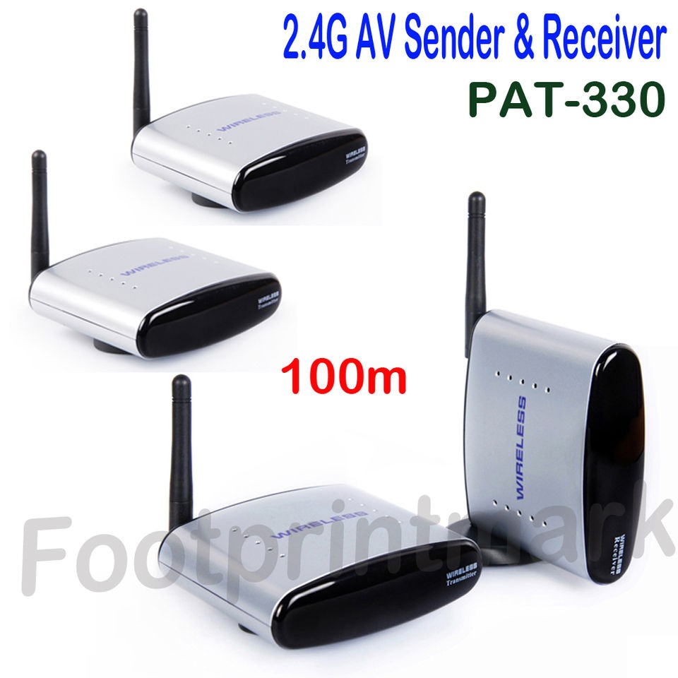 4GHz Wireless TV Audio Video AV 1 Sender 3 Receivers 2.4G 