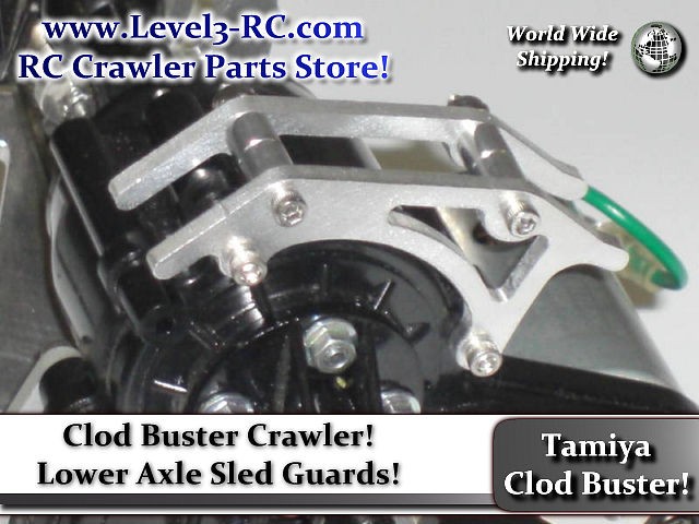 AXLE SLED GUARD ** TAMIYA CLOD BUSTER ** RC ROCK CRAWLER TRUCK PARTS 