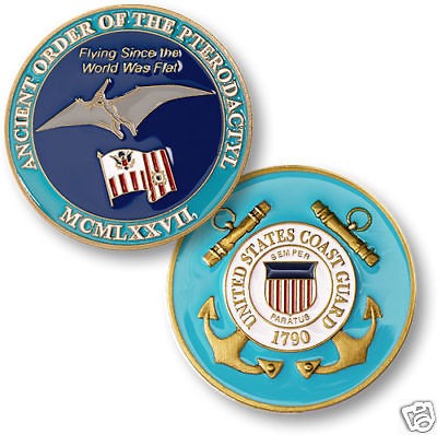 COAST GUARD ANCIENT ORDER OF THE PTERODACTYL COIN 60870