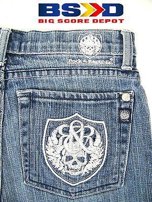 Girls ROCK & REPUBLIC Embroidered PKT BERNIE Boot Cut JEANS Size 14