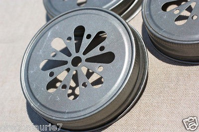   Daisy Cut Mason Jar Lids, Party Favor, Wedding, Vintage New Cute Lids