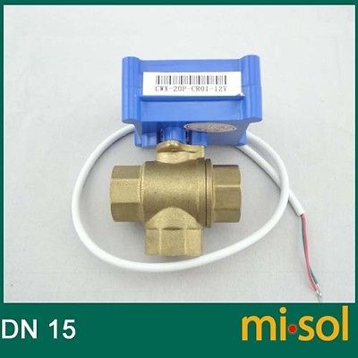 way motorized ball valve DN15, electric ball valve, motorized valve