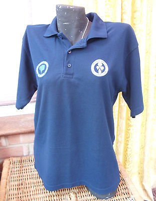 BRAND NEW* Unisex HOT AIR BALLOON CREW POLO SHIRT Blue Medium~ Sri 