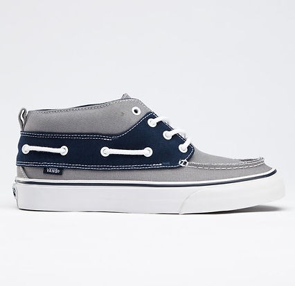 Vans Chukka Del Barco (2 Tone) Light Grey/Dress Blue Canvas Trainers 