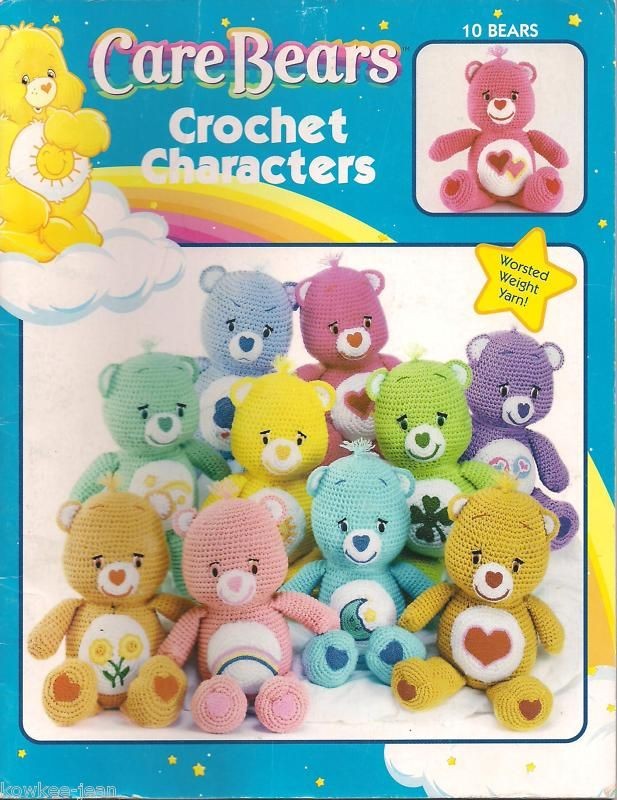 Care Bears characters 14 dolls crochet pattern