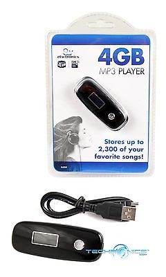 BLACK 4 GIGABYTE MEMORY  PLAYER STORES 2300 SONGS W/ FM TUNER 