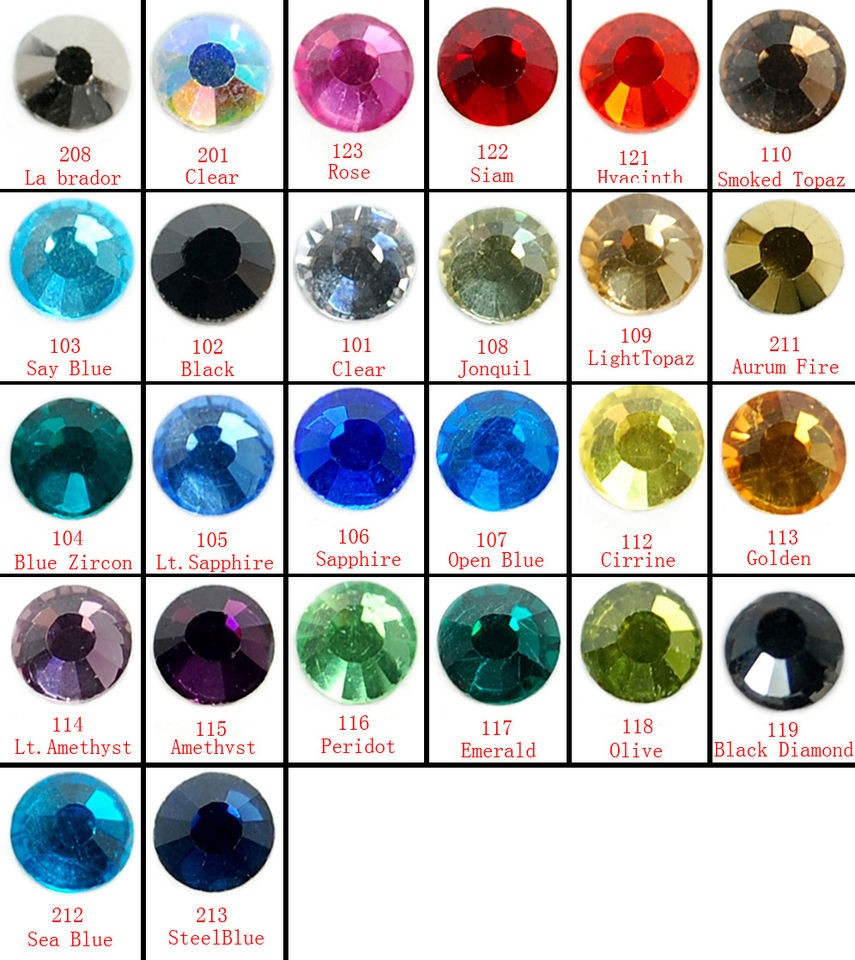 High Quality crystal 2mm 3mm 4mm you choose Iron on Flatback Hot fix 