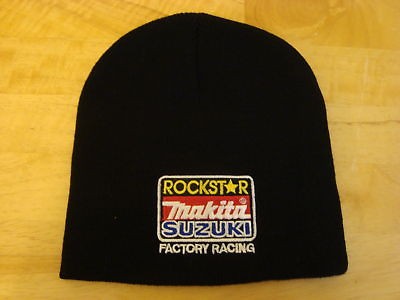 Suzuki Rockstar Makita Factory Racing New Black Beanies