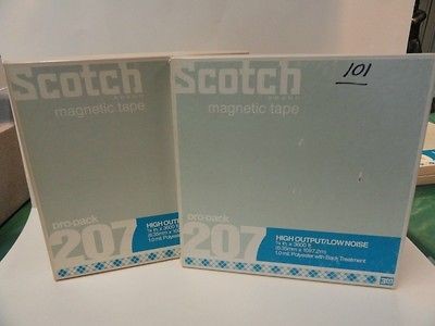 SCOTCH 10 1/2 REEL RECORDING TAPE   LOT OF 2   ALUMINUM REEL