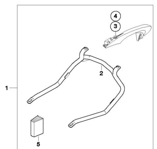 BMW K1200S & K1200R Sport pannier mounting hardware