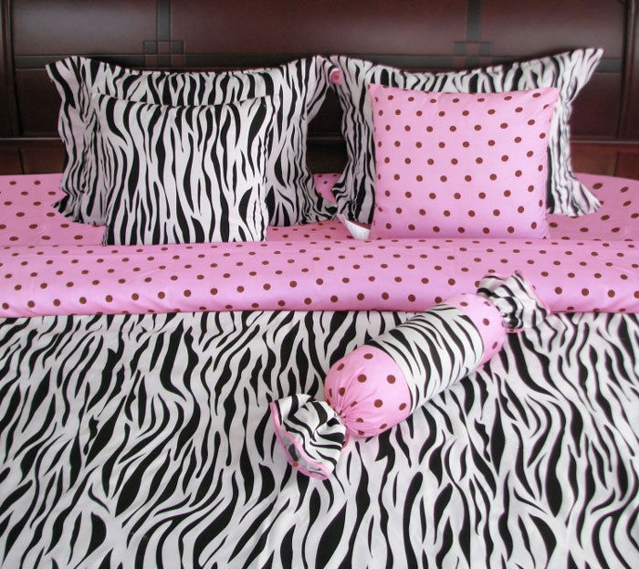 Pcs ZEBRA POLKA DOT LUXURY BED IN A BAG Full KF250