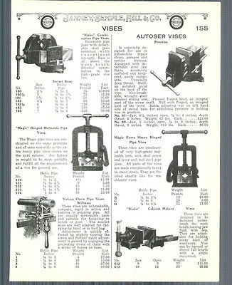 1928 ad Penn Prentiss Table Clamp Bench Vises Blake Autoser