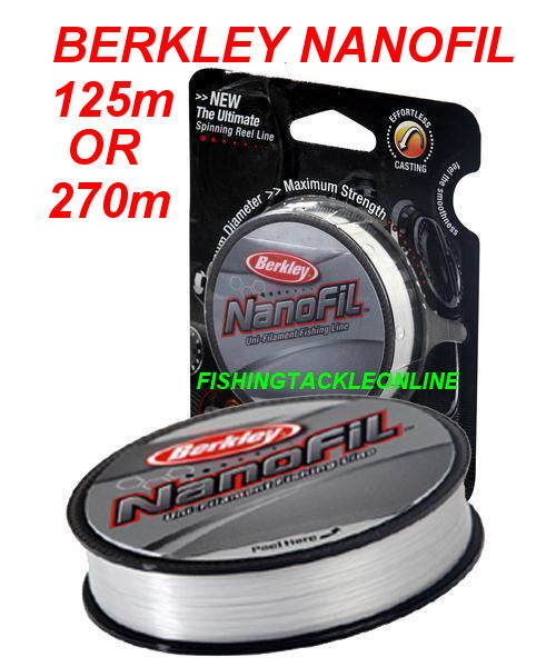 BERKLEY NANOFIL UNI FILAMENT FISHING LINE 125m OR 270m SPOOLS   FREE 