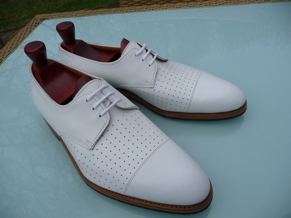   Lobb LAVENDON   UK 7 E   1105 Last   Bianco Dune Calf   Rubber Sole