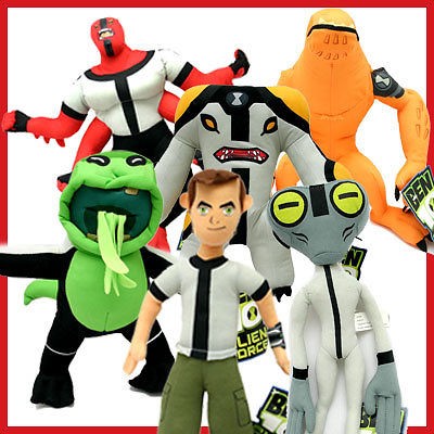 Ben 10 Alien Force 14 Plush Figure Doll  6 Variations