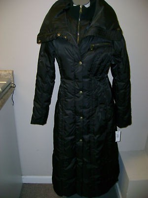 Andrew Marc Down Puffer Maxi Coat Serene NWT $450 Black