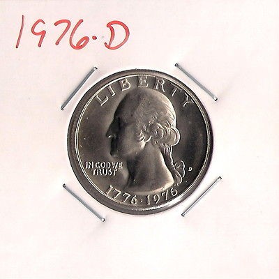 1976 D BICENTENNIAL WASHINGTON QUARTER ~ BRILLIANT UNCIRCULATED