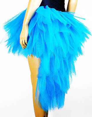 Peacock Flo Blue Burlesque Moulin Rouge Carnival Dress Up Costume Show 