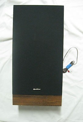 SPEAKER (1) by QUARSAR 1988 Dated, 24 high, WOOD GRAIN,WORKS WELL 