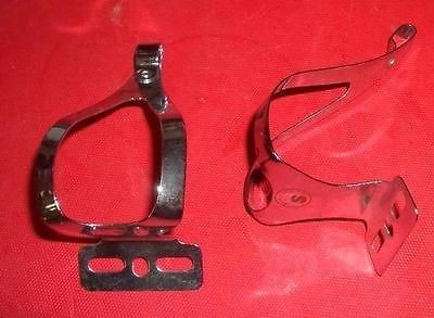 Vintage NOS Avocet Road Bike Chrome Toe Clips Small