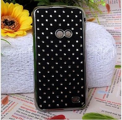 Black Luxury Diamond Star Shell Back Cover Case For Samsung Galaxy 