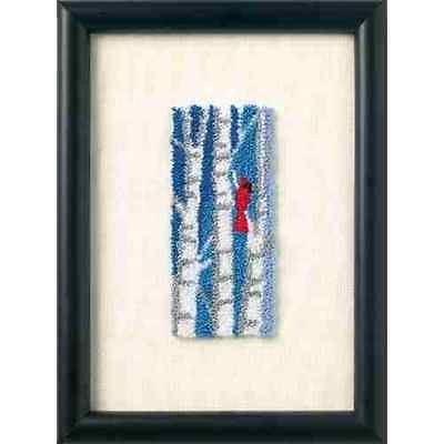 Punch Needle Kit BIRD IN BIRCH TREES